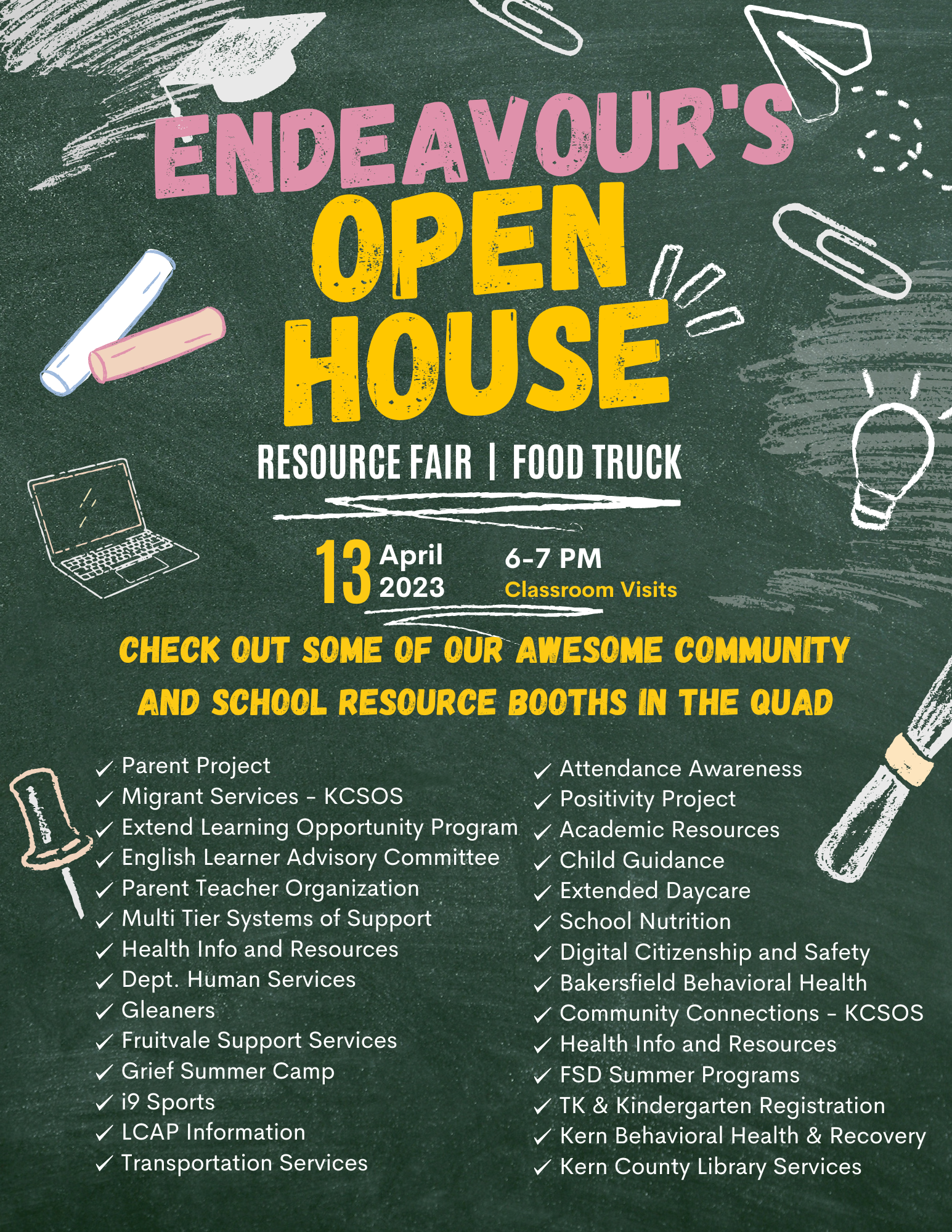 Resource Fair flyer